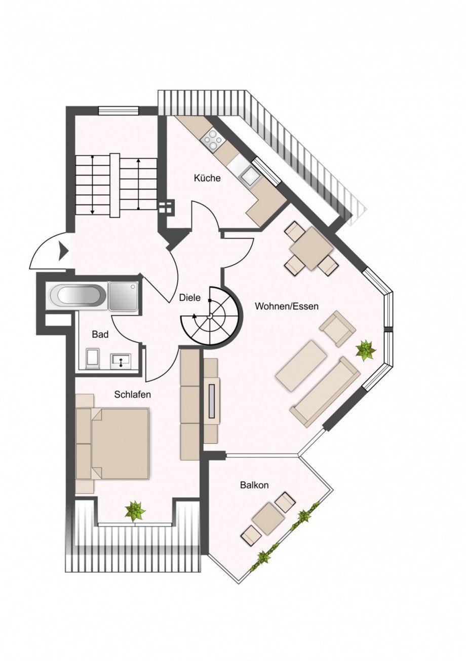 Grundriss_01 Maisonettewohnung Remshalden-Grunbach