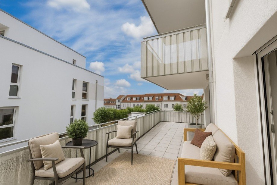 Visualisierung Balkon Etagenwohnung Winnenden
