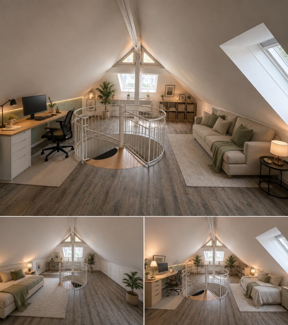 KI-bearbeitet-Einrichtungsbeispiele Maisonettewohnung Remshalden-Grunbach