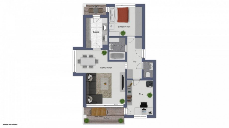 Grundriss_ Etagenwohnung Fellbach-Schmiden