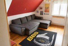 Wohnzimmer OG Wohnen, Arbeiten, Erweitern: Zweifamilienhaus mit Werkstatt, Scheune & optional Baugrundst�ck