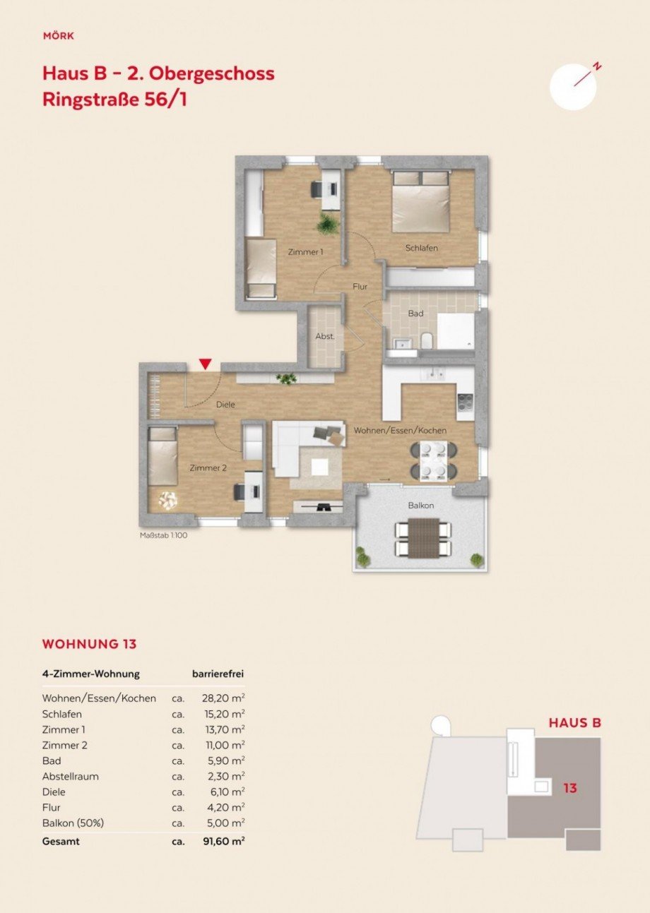 Grundriss Etagenwohnung Winnenden