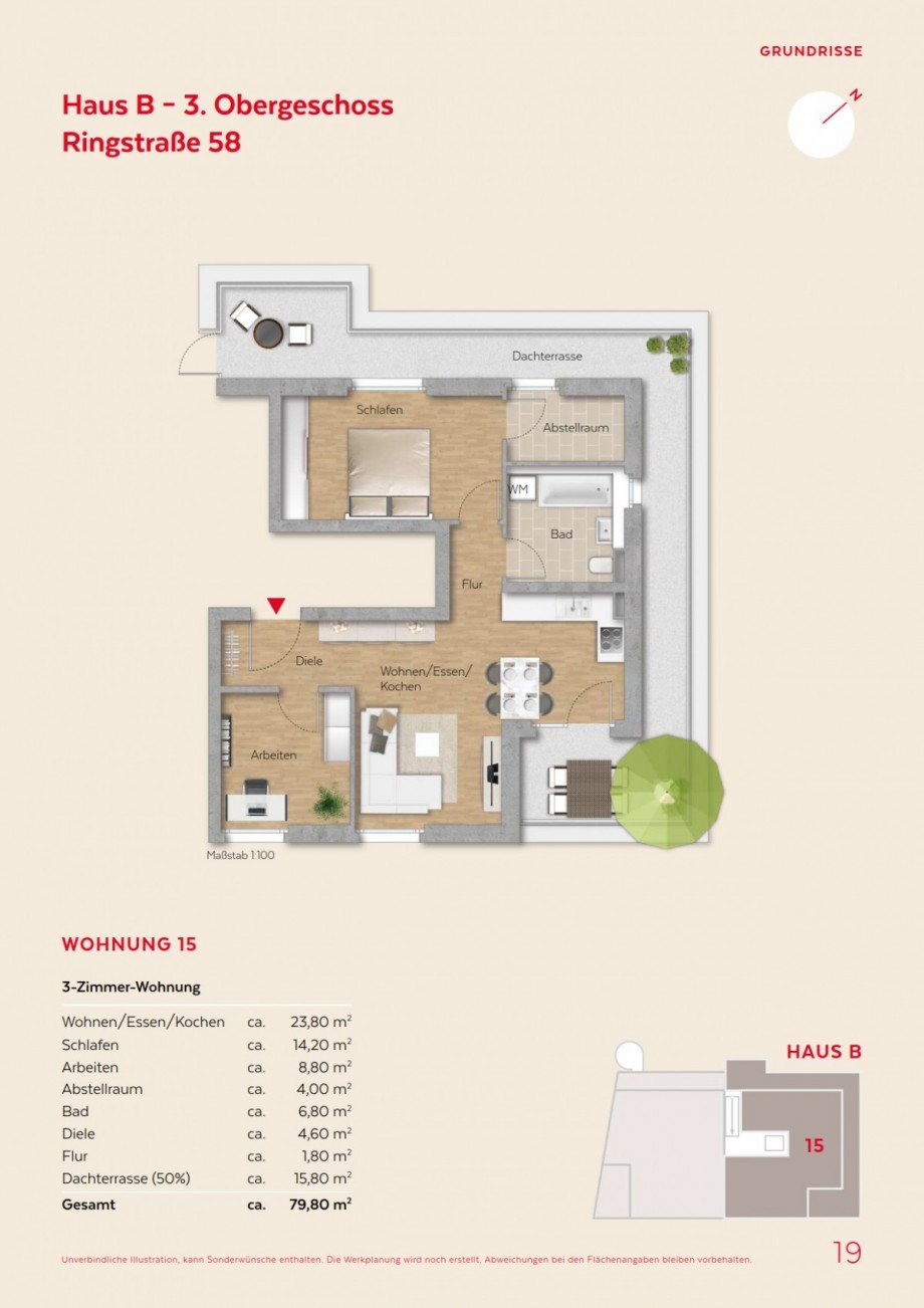 Grundriss Etagenwohnung Winnenden