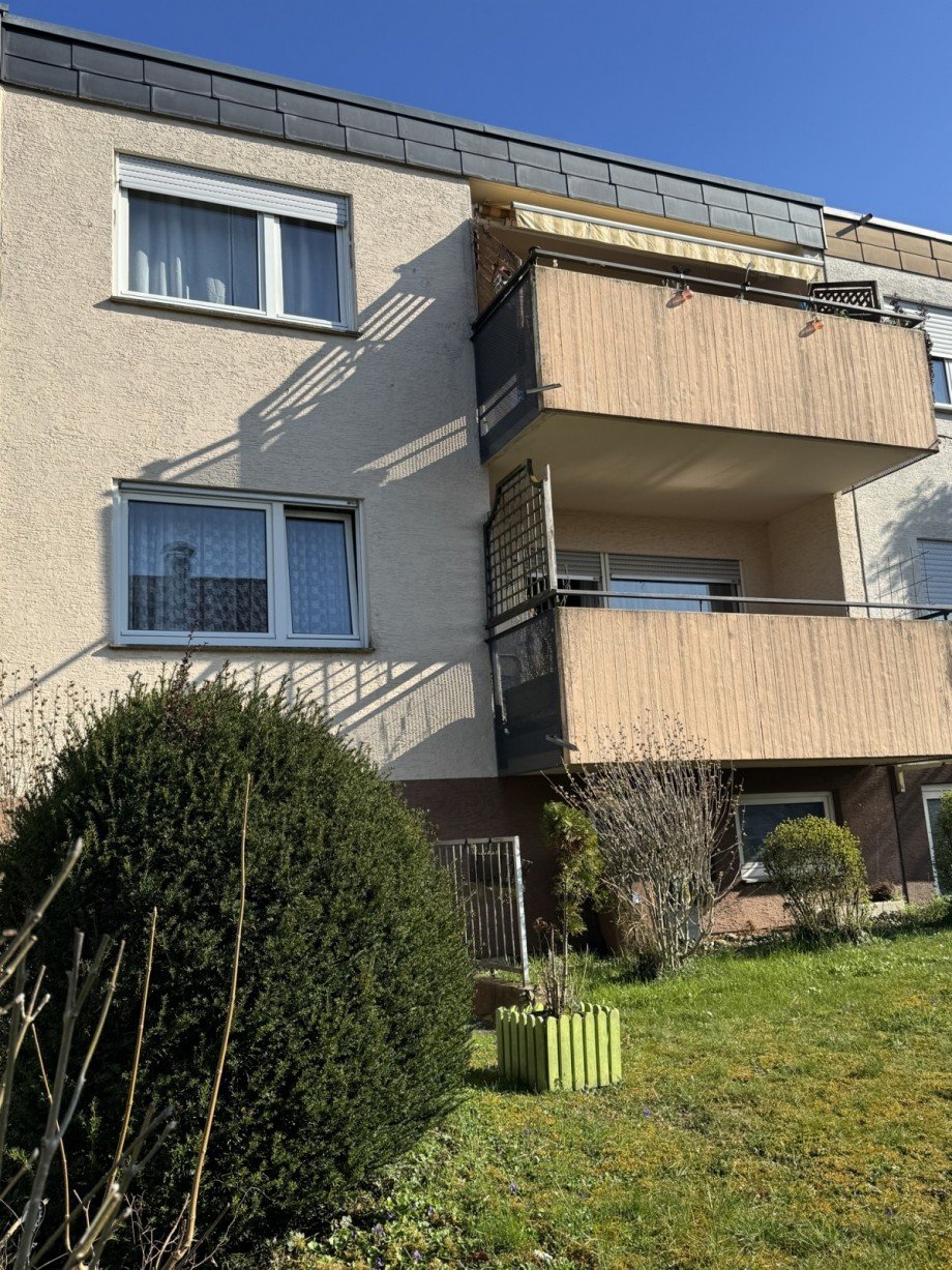 Ansicht hinten Dachgeschosswohnung Neckarrems
