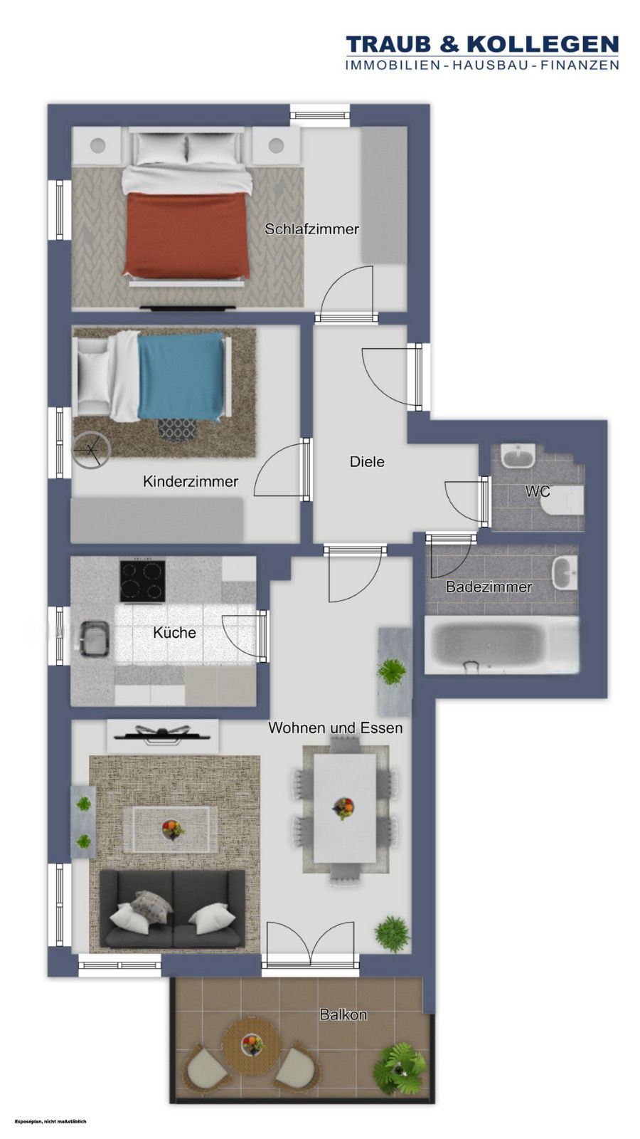 Grundriss Etagenwohnung Schwaikheim
