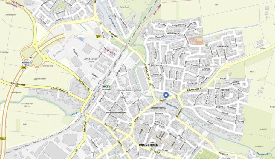 Lageplan Erdgeschosswohnung Winnenden