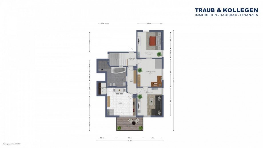 Grundriss OG bema�t Haus Pfaffenhofen