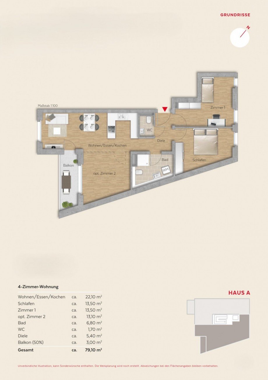 Grundriss Etagenwohnung Winnenden