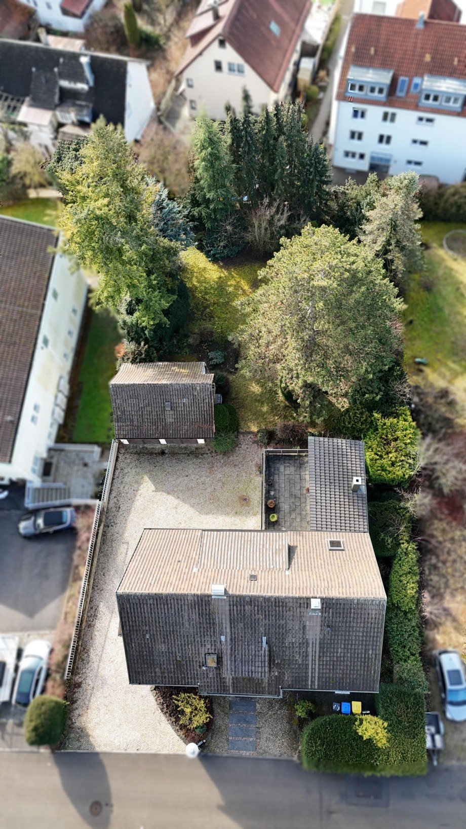 Luftansicht mit Garten Wohngrundst�ck Waiblingen